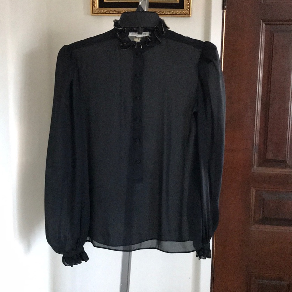Vintage St. John sheer blouse